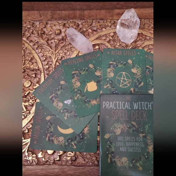 The Practical Witch's Spell Deck 100 Magic Spells for Love, Happiness & Success - Picture 6 of 8